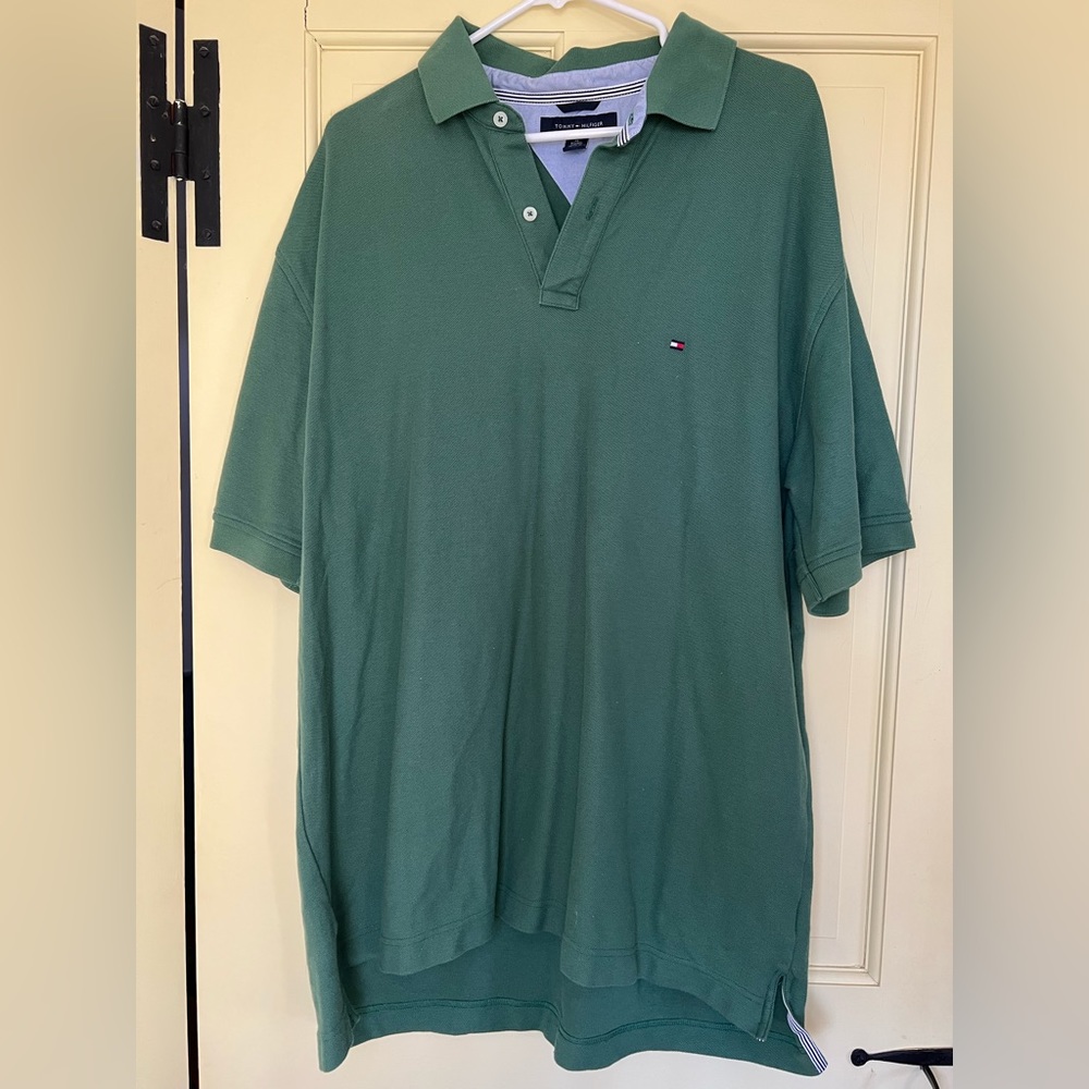 Tommy Hilfiger men’s green polo shirt
